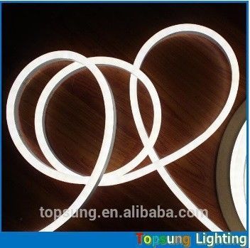 8x16mm High Lumen Neon String Lights White PVC base edge