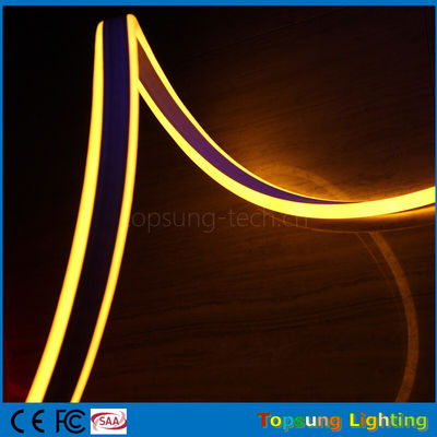 hot sale 110V double side emitting yellow led neon flexible strip for outdoor