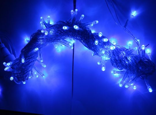 2016 new rgb color changing led christmas curtains lights 24v 100 led