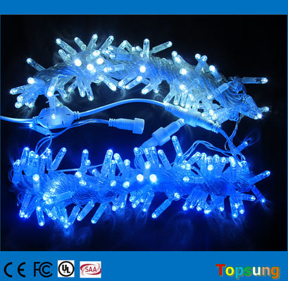 10m Connectable Anti Cold Blue LED Strings Lights 100 Bulbs IP65