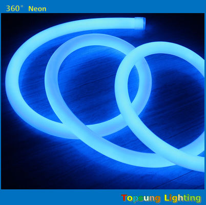 blue 360 round neon flex light 24v 100leds/m for outdoor round diameter 25mm