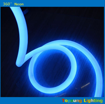 blue 360 round neon flex light 24v 100leds/m for outdoor round diameter 25mm