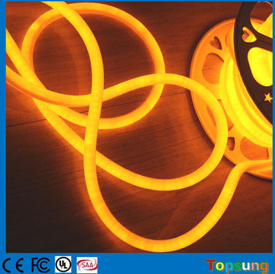 16mm IP67 waterproof neon light high lumen 110V 360 degree round neon lights yellow
