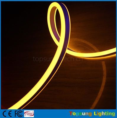 whole sale 24V double side yellow led neon flexible strip for outdoor