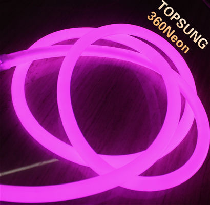 120v purple led neon flexible tube smd2835 120leds/m led neon flex round light 360 degree