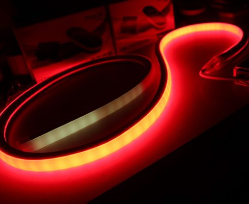 Full Color Changing Programmable DMX Led Flex Neon topview square color changing led rope light
