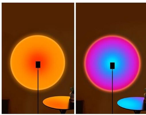 Modern Corner Stand Sunset Led Projector Lamp Photography Colorful USB