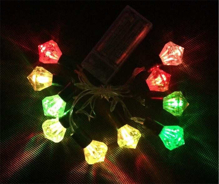 Diamond 10leds String Battery Operated Outdoor Lights