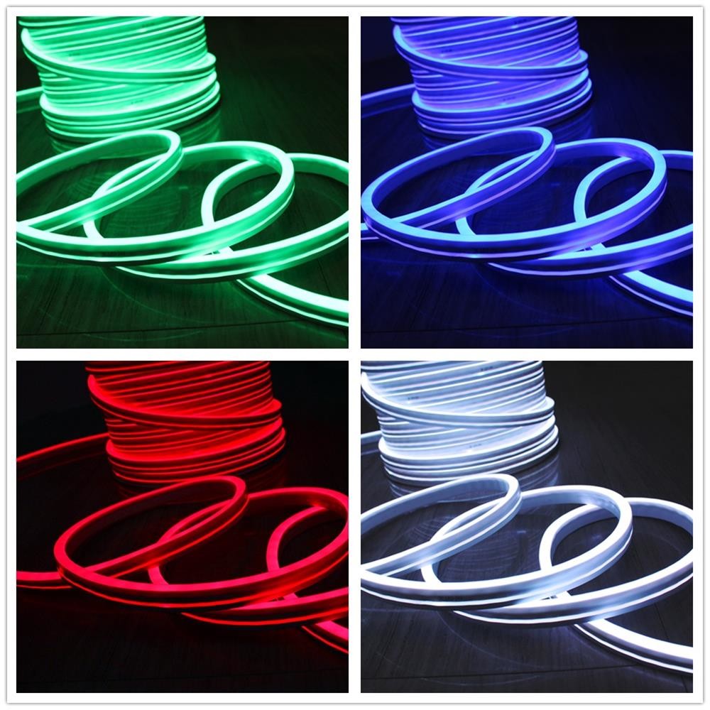 230v rgb led neon flex tube lights flat emitting neon side view 5050