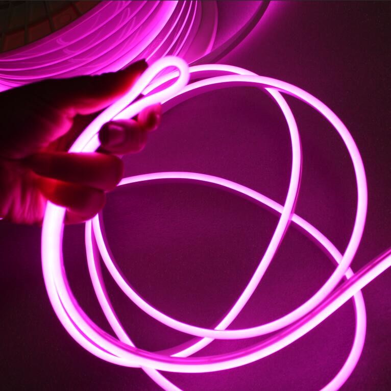 Flexible Neon LED Light Glow EL Wire String Strip 5mm purple neon strips lightings