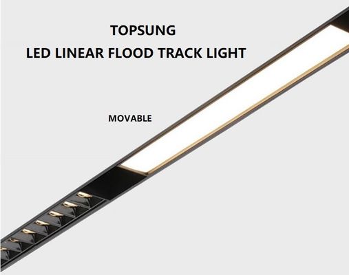 CRI 90Ra 48V COB Rail Magnetic Recessed Track Lighting Linear Lamp