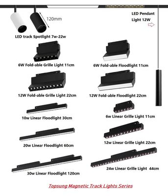 Hot Selling 48V Led Magnetic Track Light Grille Lights Smart Dimming Home Light for Living Room