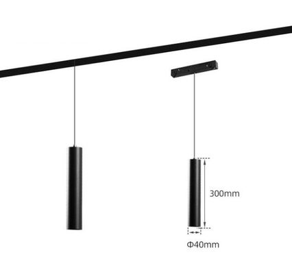 Hot sale ceiling pendant lamps 12w hanging lights 40*300mm 48v cob led magnetic track system lightings