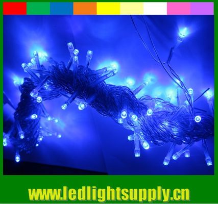 Strong PVC 100 bulbs 12v led string lighting warm white for outdoor