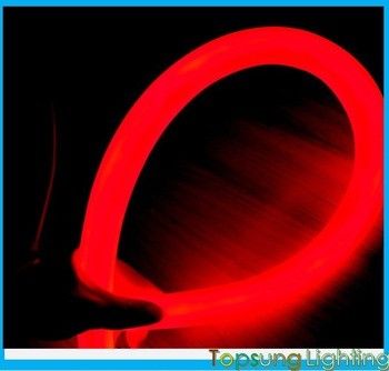 360 degree round red led neon flex 24v ip67 waterproof for building