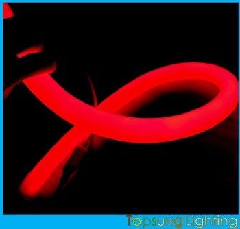 360 degree round red led neon flex 24v ip67 waterproof for building