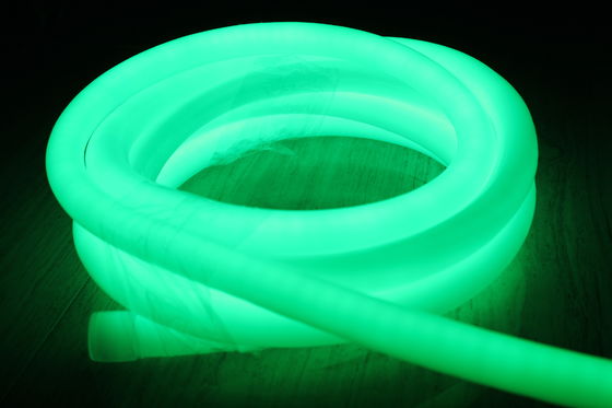 2016 new green 220v 360degree led neon flex light ip67 waterproof for outdoor