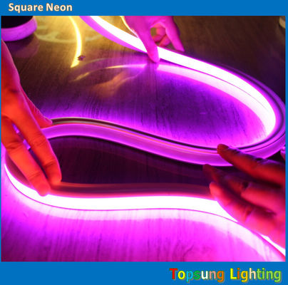 220v Pink LED Neon Flex Rope Light 16*16m Easy Installation