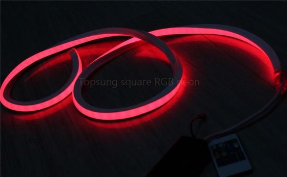 Amazing red square 12v flexible LED neon strip 16*16mspool