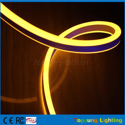 Pretty 230V double side emitting yellow led neon flexible strip for outdoor