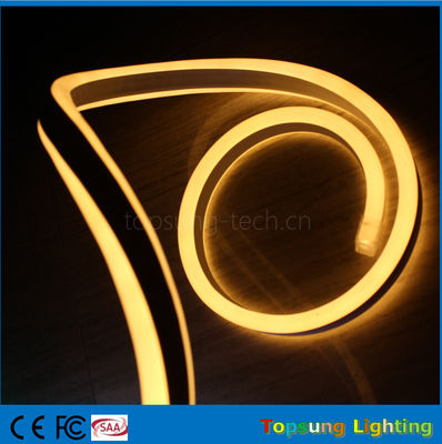 Pretty 230V double side emitting yellow led neon flexible strip for outdoor