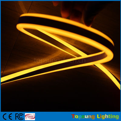 hot sale 12V double side emitting yellow led neon flexible strip for outdoor