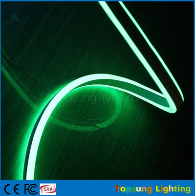 new design 12V double side green color led neon flexible strip for buildings