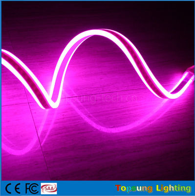 110V Double Side Pink Neon Flexible Strip Light For Buildings