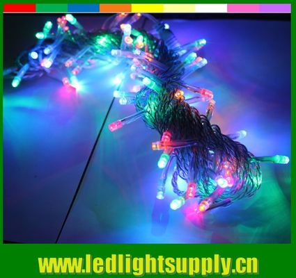 2016 new rgb color changing led christmas curtains lights 24v 100 led