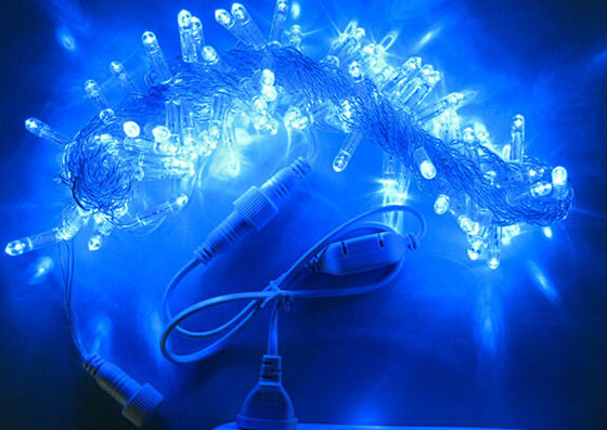 10m blue twinkle led christmas decorative string lights+controller 100 bulbs