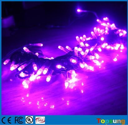 Strong PVC purple christmas led lights outdoors 12v connectable