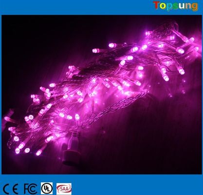 Strong PVC purple christmas led lights outdoors 12v connectable