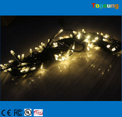 outdoor 10m connectable led christmas string lights warm white on sale