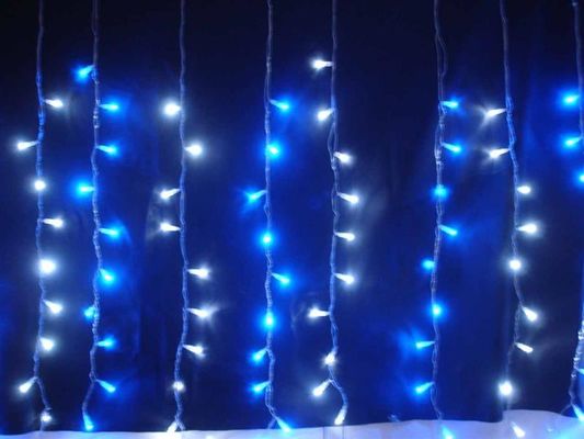 Flat emitting 220v fairy led outdoor christmas lights curtain CE ROHS approval