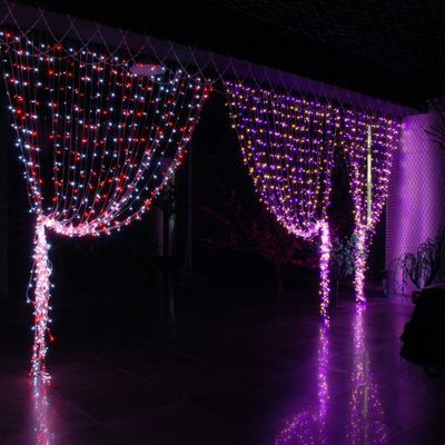 Top View 120v fairy christmas window lights curtain for garden