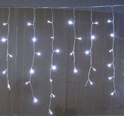 240V Christmas Curtain Lights Outdoor Anti UV Anti-Weather Material