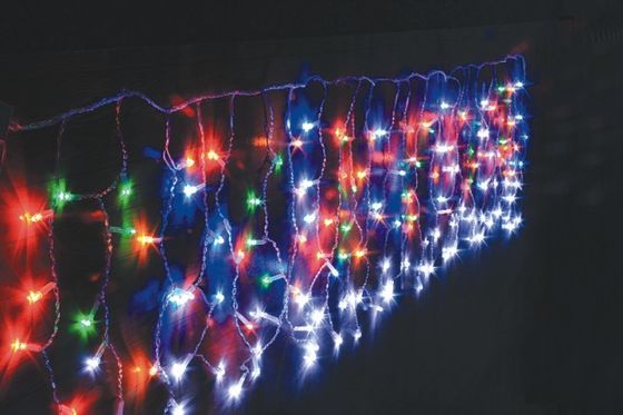 240V Christmas Curtain Lights Outdoor Anti UV Anti-Weather Material