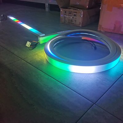 40x25mm flat rgb rgbw silicone rope strip chase tube light Soft Neon Neo Hose Led Tape For building decoration