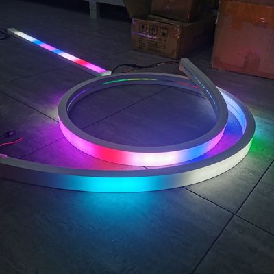 Topsung Lighting 24v Led Neon Strips Strips Flexible rgb rgbw silicone rope strip chase tube light 50x25mm