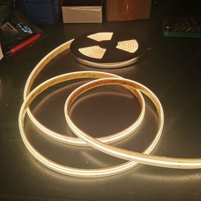 Dimmable 10mm led strips lighting flex 24v dim cob led strip ribbon lights 480 bulbs per meter tape