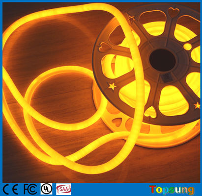 360 degree led flexible neon light 220V 16mm diameter yellow 120LED festival decoration