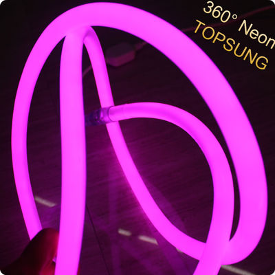 16mm 360 degree led neon flexible lighting decoration DC12V pink neon light IP67