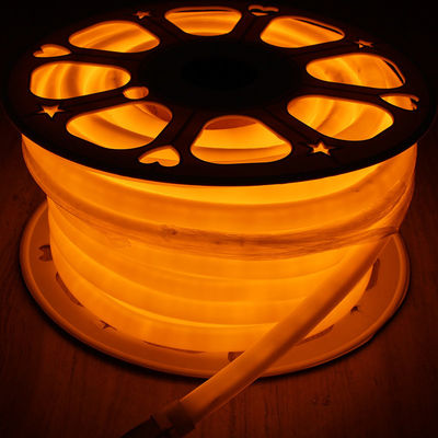 orange slim round PVC tube neon light 16mm 360 degree led neon flex DC24V