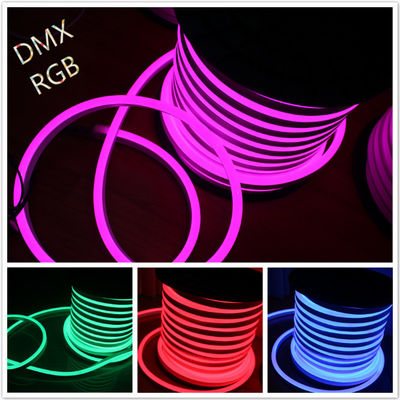 Shenzhen led lighting 14*26mm full color changing RGB led neon tube DC 12V