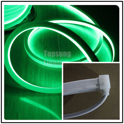 AC220V flat top view neon led tube 2835 SMD green 16*16mm square neon flex