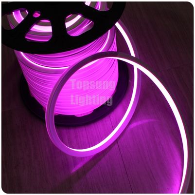 pink color DC 24V led neon flex 16x16mm square flat neon rope IP68 outdoor lighting decoration