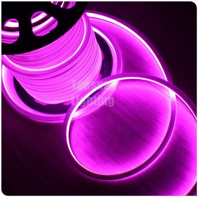 AC 220V high quality square pink led neon flexible light 230v 16x16mm for building decoration