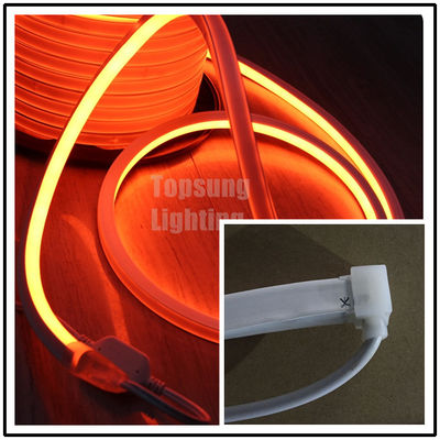 AC 220V orange square led neon flexible light 220v 16x16mm for shop decoration