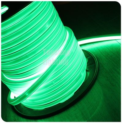 Popular 24V DC flat green led neon flex16x16mm square shape for home decoration