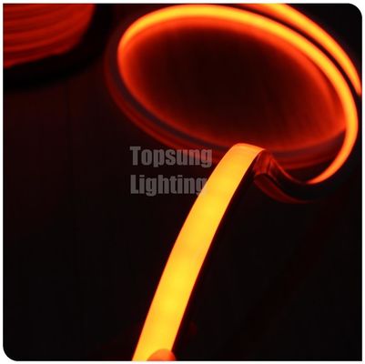 orange color AC 110V square led neon flexible light 16x16mm IP68 neon tube